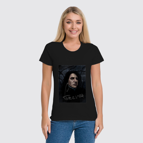 Заказать женскую футболку в Москве. Футболка классическая Severus Snape "Forever" от En Joy - готовые дизайны и нанесение принтов.