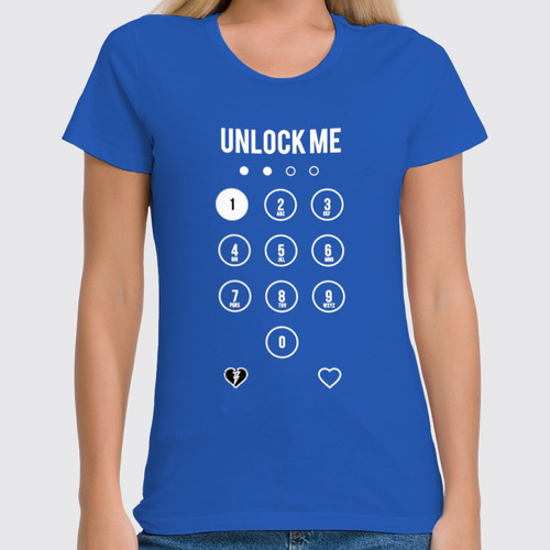 Заказать женскую футболку в Москве. Футболка классическая Unlock Me! от kolmakov.andrey@gmail.com - готовые дизайны и нанесение принтов.