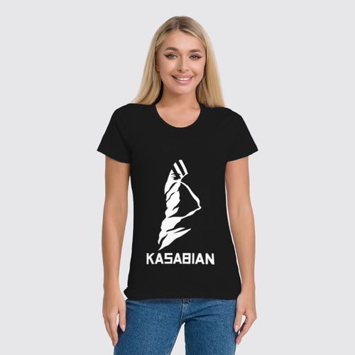 Заказать женскую футболку в Москве. Футболка классическая Kasabian от Easy-store - готовые дизайны и нанесение принтов.