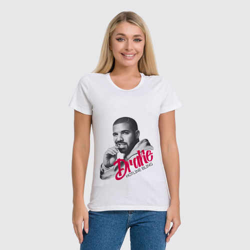 Заказать женскую футболку в Москве. Футболка классическая Drake от kreed - готовые дизайны и нанесение принтов.