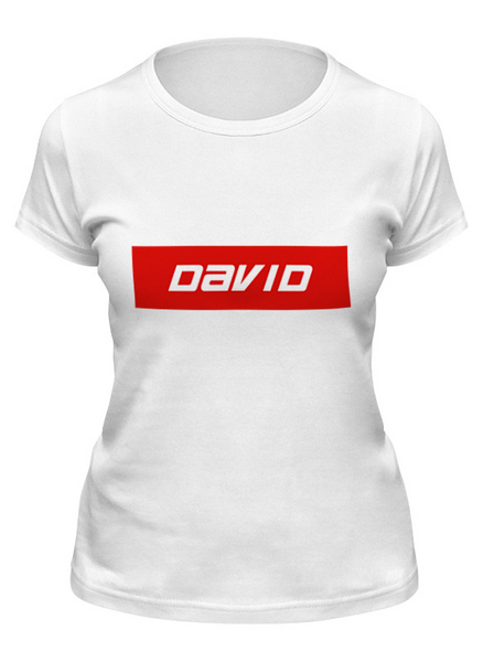 Заказать женскую футболку в Москве. Футболка классическая David от THE_NISE  - готовые дизайны и нанесение принтов.