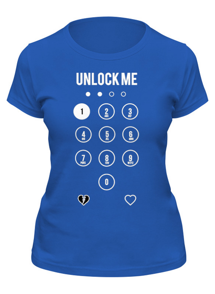 Заказать женскую футболку в Москве. Футболка классическая Unlock Me! от kolmakov.andrey@gmail.com - готовые дизайны и нанесение принтов.