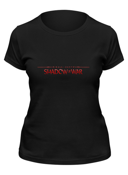 Заказать женскую футболку в Москве. Футболка классическая Shadow of War от THE_NISE  - готовые дизайны и нанесение принтов.
