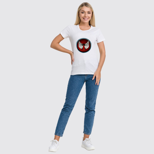 Заказать женскую футболку в Москве. Футболка классическая Blood Angels от GeekFox  - готовые дизайны и нанесение принтов.