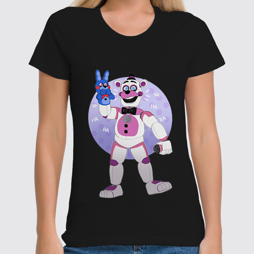 Заказать женскую футболку в Москве. Футболка классическая Five Nights at Freddy’s от weeert - готовые дизайны и нанесение принтов.