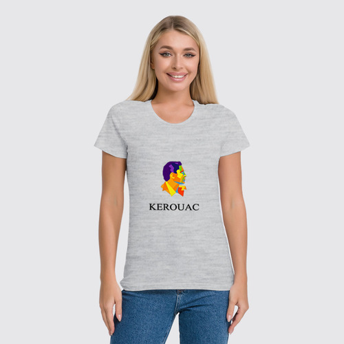 Заказать женскую футболку в Москве. Футболка классическая Jack Kerouac от Bhaskar  - готовые дизайны и нанесение принтов.