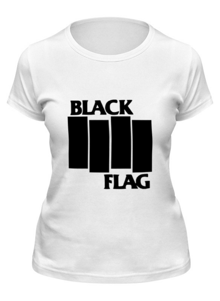 Заказать женскую футболку в Москве. Футболка классическая Blck Flag от print_not_dead - готовые дизайны и нанесение принтов.
