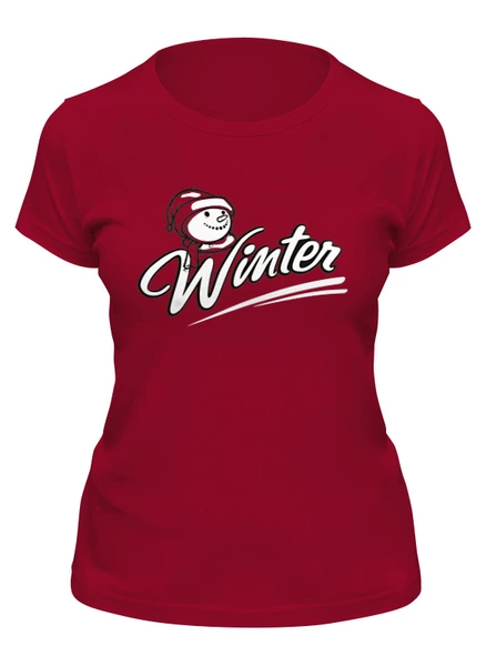 Заказать женскую футболку в Москве. Футболка классическая Winter от skynatural - готовые дизайны и нанесение принтов.