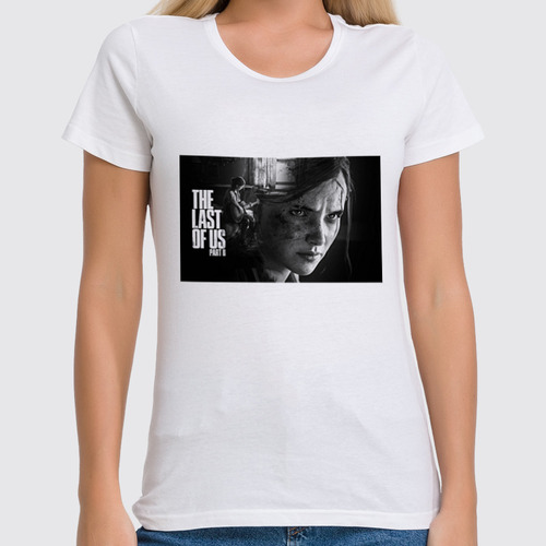 Заказать женскую футболку в Москве. Футболка классическая The last of us 2 от GeekFox  - готовые дизайны и нанесение принтов.
