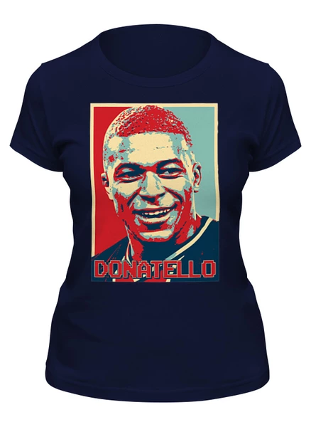 Заказать женскую футболку в Москве. Футболка классическая Mbappe - Donatello от skynatural - готовые дизайны и нанесение принтов.