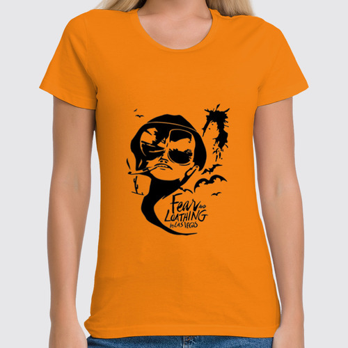 Заказать женскую футболку в Москве. Футболка классическая Рауль Дюк от YellowCloverShop - готовые дизайны и нанесение принтов.