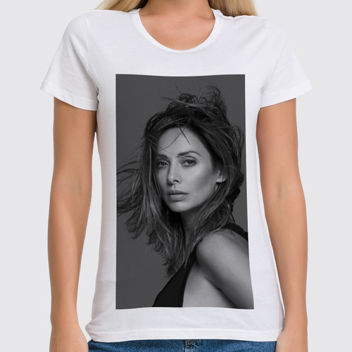 Заказать женскую футболку в Москве. Футболка классическая Natalie Imbruglia от Vladec11 - готовые дизайны и нанесение принтов.