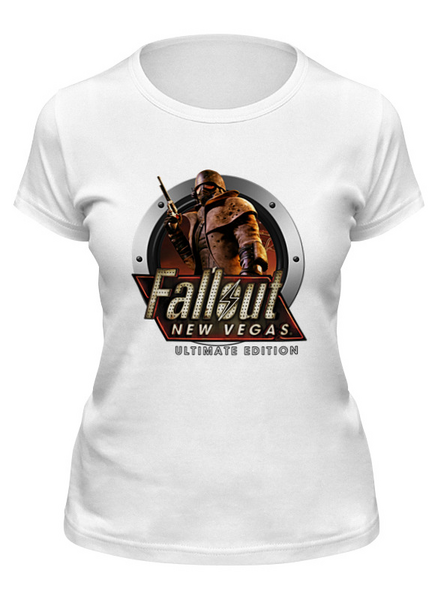 Заказать женскую футболку в Москве. Футболка классическая Fallout от THE_NISE  - готовые дизайны и нанесение принтов.