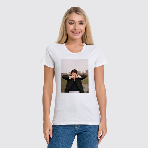 Заказать женскую футболку в Москве. Футболка классическая Cole  Sprouse от Polilog - готовые дизайны и нанесение принтов.