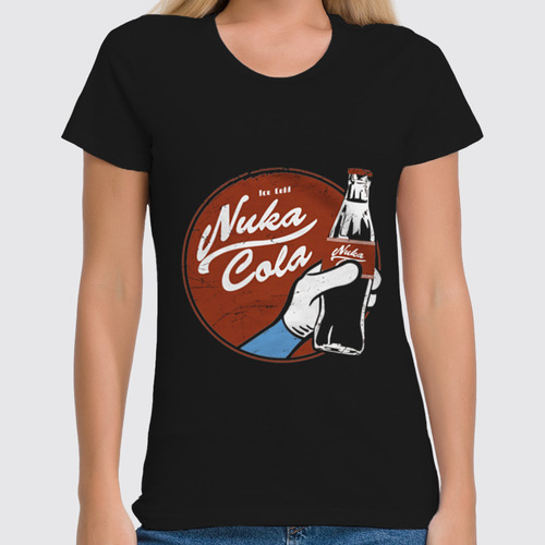 Заказать женскую футболку в Москве. Футболка классическая Fallout Nuka Cola от BJ Shop - готовые дизайны и нанесение принтов.