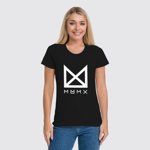 Заказать женскую футболку в Москве. Футболка классическая Monsta X от geekbox - готовые дизайны и нанесение принтов.