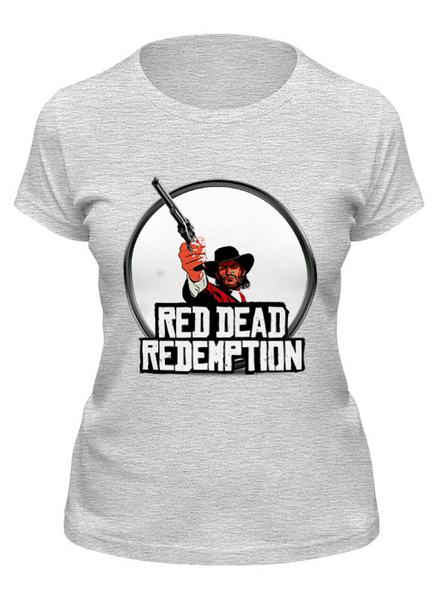 Заказать женскую футболку в Москве. Футболка классическая Red Dead Redemtion game от Leichenwagen - готовые дизайны и нанесение принтов.