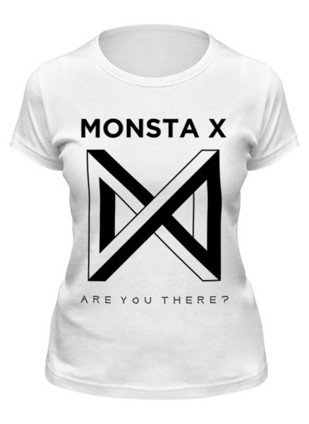 Заказать женскую футболку в Москве. Футболка классическая Monsta X от geekbox - готовые дизайны и нанесение принтов.