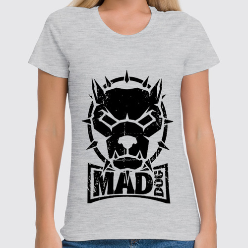 Заказать женскую футболку в Москве. Футболка классическая Mad dog от Серега Шнайдер - готовые дизайны и нанесение принтов.