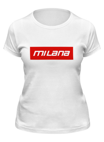 Заказать женскую футболку в Москве. Футболка классическая Milana от THE_NISE  - готовые дизайны и нанесение принтов.