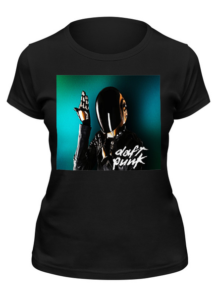 Заказать женскую футболку в Москве. Футболка классическая Daft Punk от THE_NISE  - готовые дизайны и нанесение принтов.