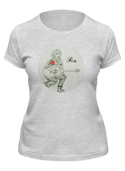 Заказать женскую футболку в Москве. Футболка классическая Новый романтик от mrs-snit@yandex.ru - готовые дизайны и нанесение принтов.