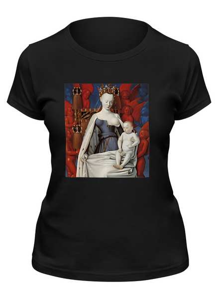 Заказать женскую футболку в Москве. Футболка классическая Дева Мария (Маленский диптих) от trend - готовые дизайны и нанесение принтов.