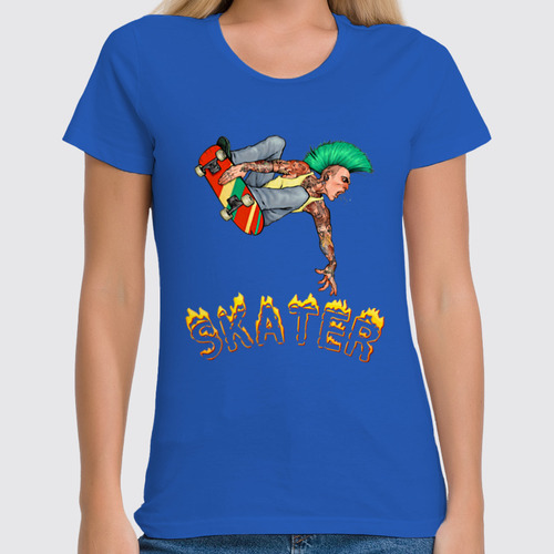 Заказать женскую футболку в Москве. Футболка классическая ❖SKATER❖ от balden - готовые дизайны и нанесение принтов.