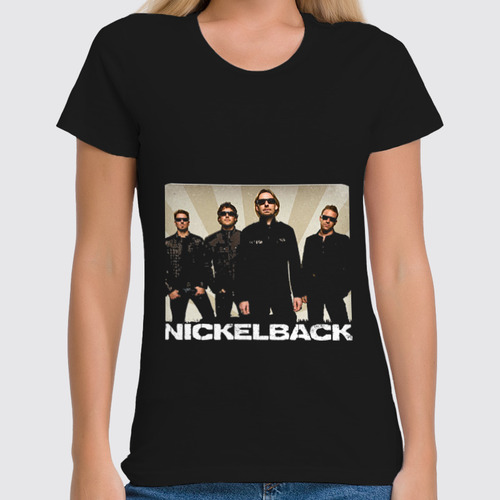 Заказать женскую футболку в Москве. Футболка классическая Nickelback от Денис - готовые дизайны и нанесение принтов.
