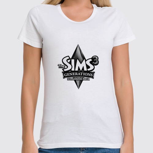 Заказать женскую футболку в Москве. Футболка классическая Sims 3 от THE_NISE  - готовые дизайны и нанесение принтов.