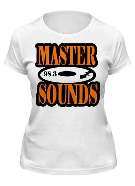 Заказать женскую футболку в Москве. Футболка классическая Master Sounds 98.3 от Илья  - готовые дизайны и нанесение принтов.