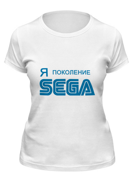 Заказать женскую футболку в Москве. Футболка классическая Я-SEGA от Мирон Капица - готовые дизайны и нанесение принтов.