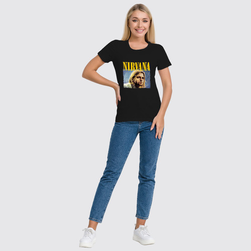 Заказать женскую футболку в Москве. Футболка классическая Nirvana  от Leichenwagen - готовые дизайны и нанесение принтов.
