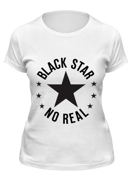 Заказать женскую футболку в Москве. Футболка классическая Black star от Djimas Leonki - готовые дизайны и нанесение принтов.