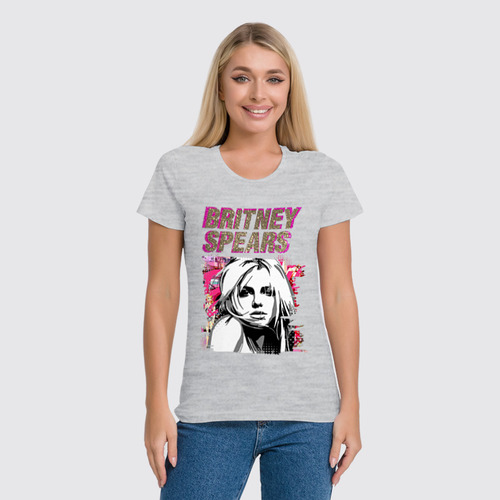Заказать женскую футболку в Москве. Футболка классическая Britney Spears  от Print design  - готовые дизайны и нанесение принтов.