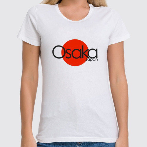 Заказать женскую футболку в Москве. Футболка классическая Osaka Women от JPshirt - готовые дизайны и нанесение принтов.