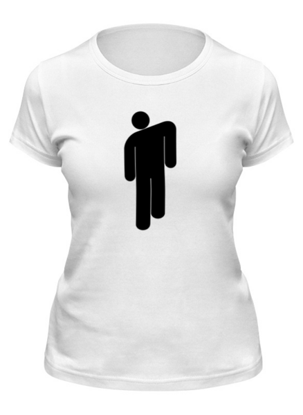 Заказать женскую футболку в Москве. Футболка классическая Billie Eilish от DESIGNER   - готовые дизайны и нанесение принтов.
