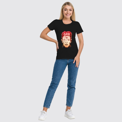 Заказать женскую футболку в Москве. Футболка классическая Starman от printik - готовые дизайны и нанесение принтов.