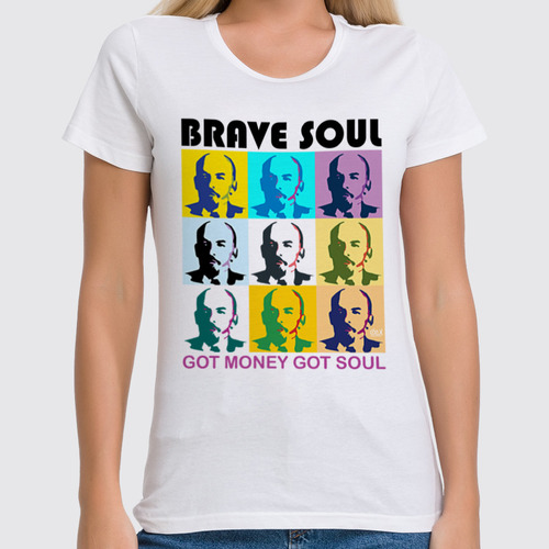 Заказать женскую футболку в Москве. Футболка классическая Brave Soul от OEX design - готовые дизайны и нанесение принтов.