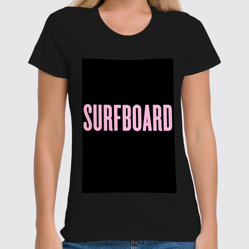 Заказать женскую футболку в Москве. Футболка классическая BEYONCÉ «Surfboard» от Alex Hawn - готовые дизайны и нанесение принтов.
