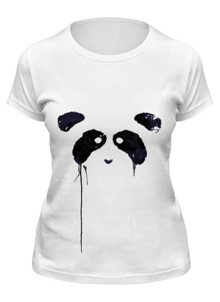 Заказать женскую футболку в Москве. Футболка классическая Panda от Антонио Венце - готовые дизайны и нанесение принтов.