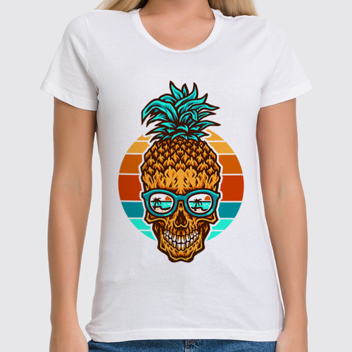 Заказать женскую футболку в Москве. Футболка классическая ☀SkullSummer☀ от balden - готовые дизайны и нанесение принтов.