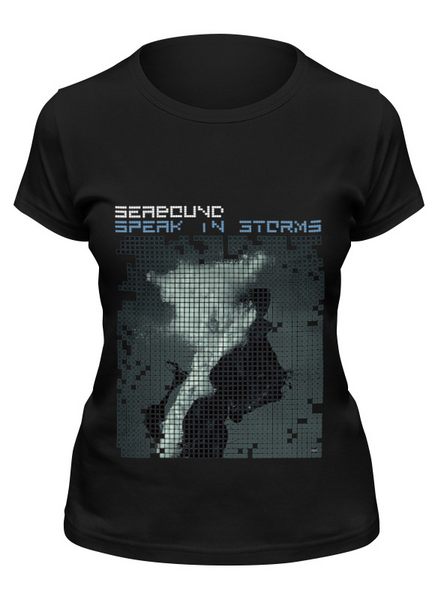 Заказать женскую футболку в Москве. Футболка классическая Seabound ‎\ Speak In Storms от OEX design - готовые дизайны и нанесение принтов.