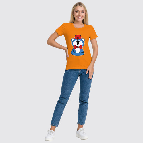 Заказать женскую футболку в Москве. Футболка классическая Котик от Zamula - готовые дизайны и нанесение принтов.