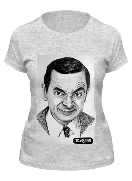 Заказать женскую футболку в Москве. Футболка классическая Mr.Bean от Leichenwagen - готовые дизайны и нанесение принтов.