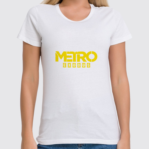 Заказать женскую футболку в Москве. Футболка классическая Metro от THE_NISE  - готовые дизайны и нанесение принтов.
