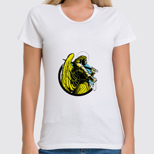 Заказать женскую футболку в Москве. Футболка классическая Жанна дАрк от YellowCloverShop - готовые дизайны и нанесение принтов.