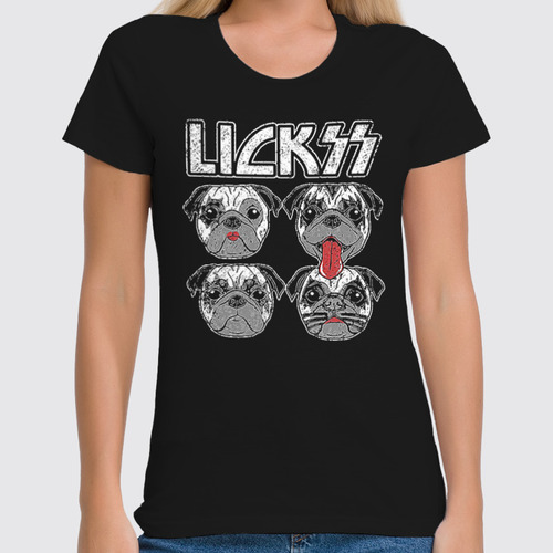 Заказать женскую футболку в Москве. Футболка классическая Lickss (KISS) от balden - готовые дизайны и нанесение принтов.
