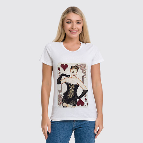 Заказать женскую футболку в Москве. Футболка классическая Pin up girl от Иван - готовые дизайны и нанесение принтов.