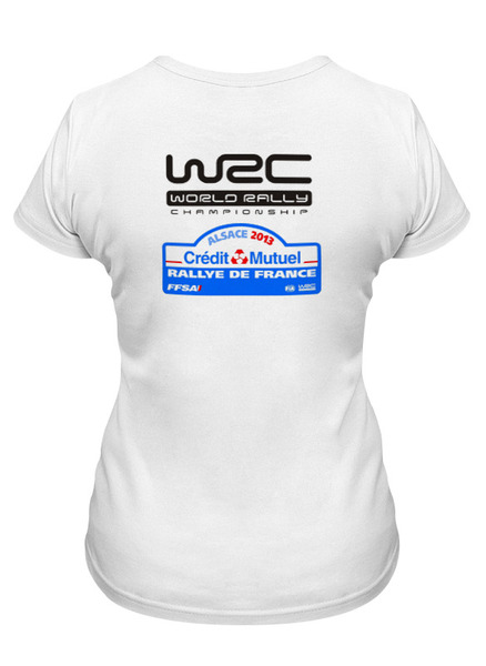 Заказать женскую футболку в Москве. Футболка классическая WRC Sebastian Loeb от Illson Pride - готовые дизайны и нанесение принтов.